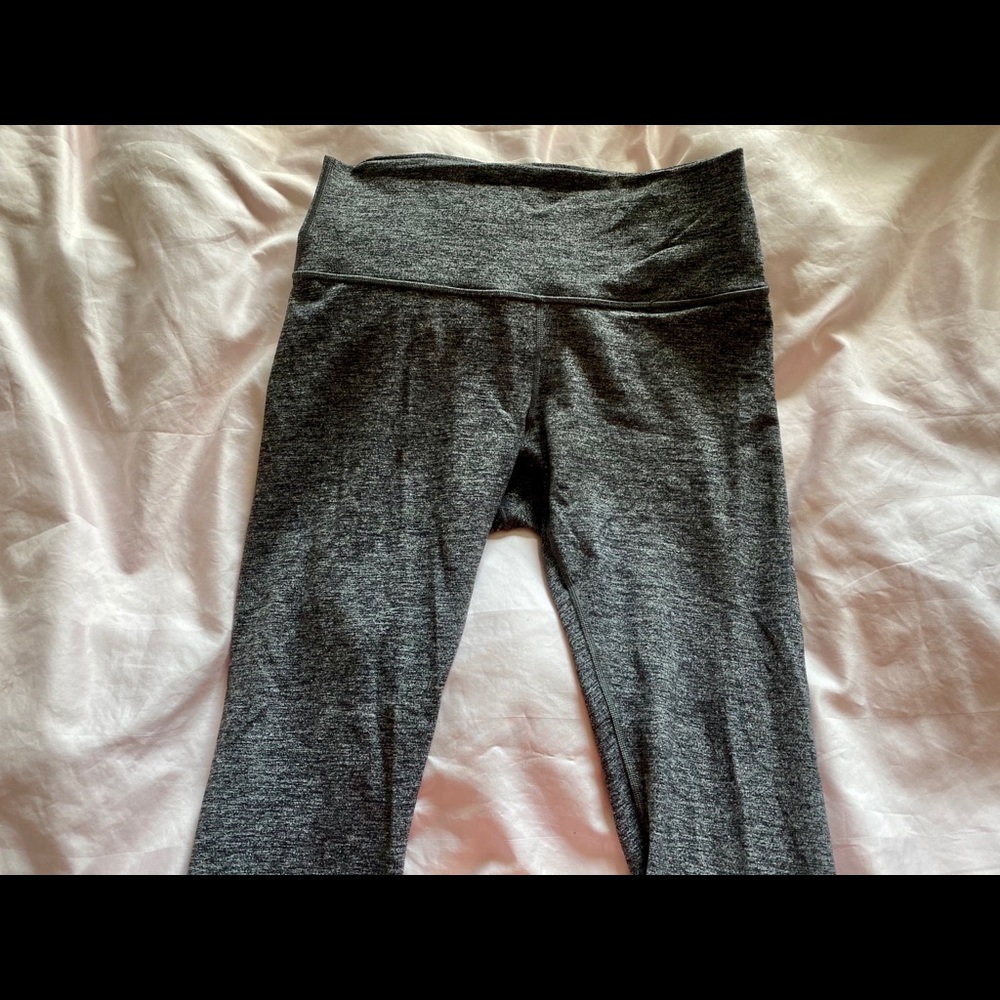 Gray lululemon high rise leggings size 10